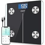 Etekcity Rechargeable Smart Scale for Body Weight, Digital Bathroom Scale with BMI, Body Fat, Muscle Mass, Accurate Weighing Machine for People Sync with Smartphone App, 400lb