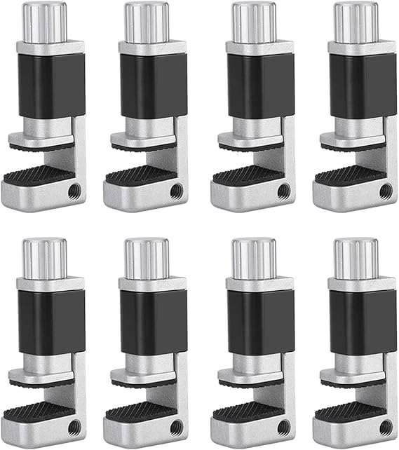 Screen Clamps Cohk Phone Repair Clamps Rubber Aluminum Alloy 8Pcs Adjustable Clip Fixture Lcd Screen Fastening Securing Clip Clamp Phone Tablet Repair Tool (8PCS)