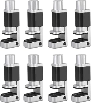 Screen Clamps Cohk Phone Repair Clamps Rubber Aluminum Alloy 8Pcs Adjustable Clip Fixture Lcd Screen Fastening Securing Clip Clamp Phone Tablet Repair Tool (8PCS)