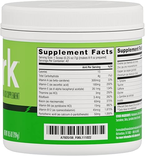Miniatura 2 de AdvoCare Spark Suplemento de vitaminas y aminoácidos  Suplemento de enfoque y energía  Mezcla de suplemento de energía en polvo  Mezcla de