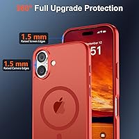 Vista 32 de SUPFINE Funda magnética para iPhone 11 (compatible con MagSafe) (protección contra caídas de grado militar), translúcida mate a prueba de golpes