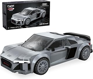 JAMARA 402880 CADA Audi R8 Coupé 1:24 Bricks - Spielzeug Modellauto, Sportrennwagen für Kinder ab 8 Jahre, Geschenkidee Jungen und Mädchen, Detailgetreues Design, Bedruckte Bauteile