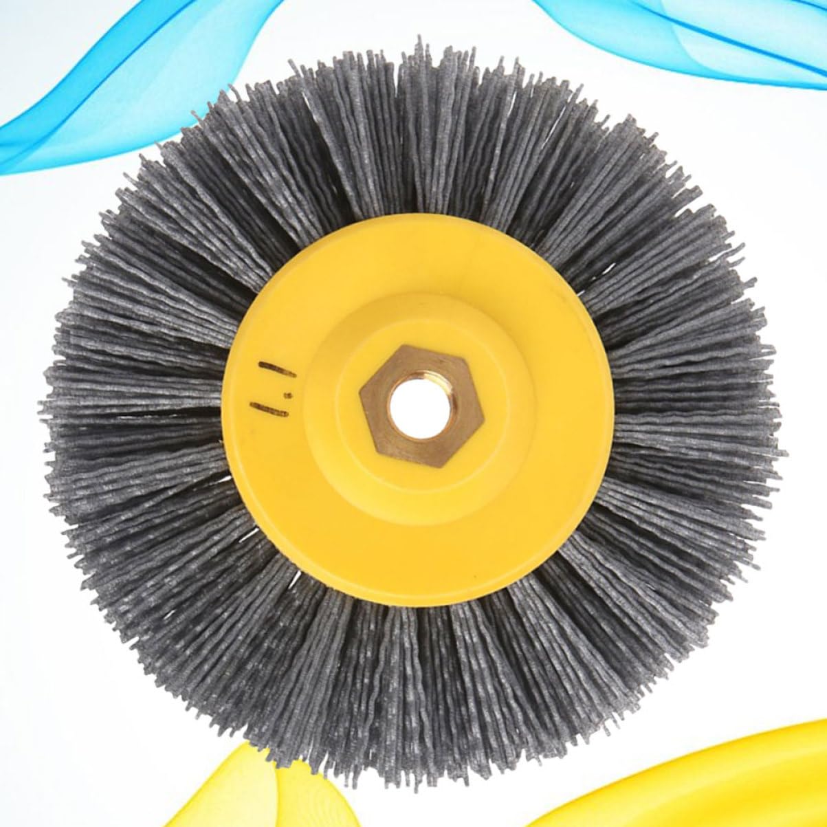 Beavorty Cepillo de Pulido de Nylon para Amoladora, Rueda Pulidora Práctica para Eliminar Óxido y Acabado en Procesos de Maquinado o Molino Colgante