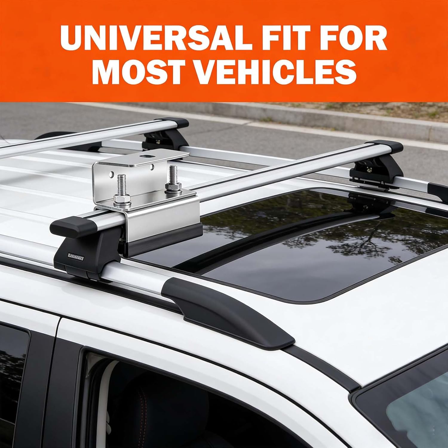 304 Stainless Steel Van Roof Rack Brackets, Van Roof Rack Mount Kit, Roof Rack Brackets, Stainless Steel Corrosion-Resistant & Durable,B,4