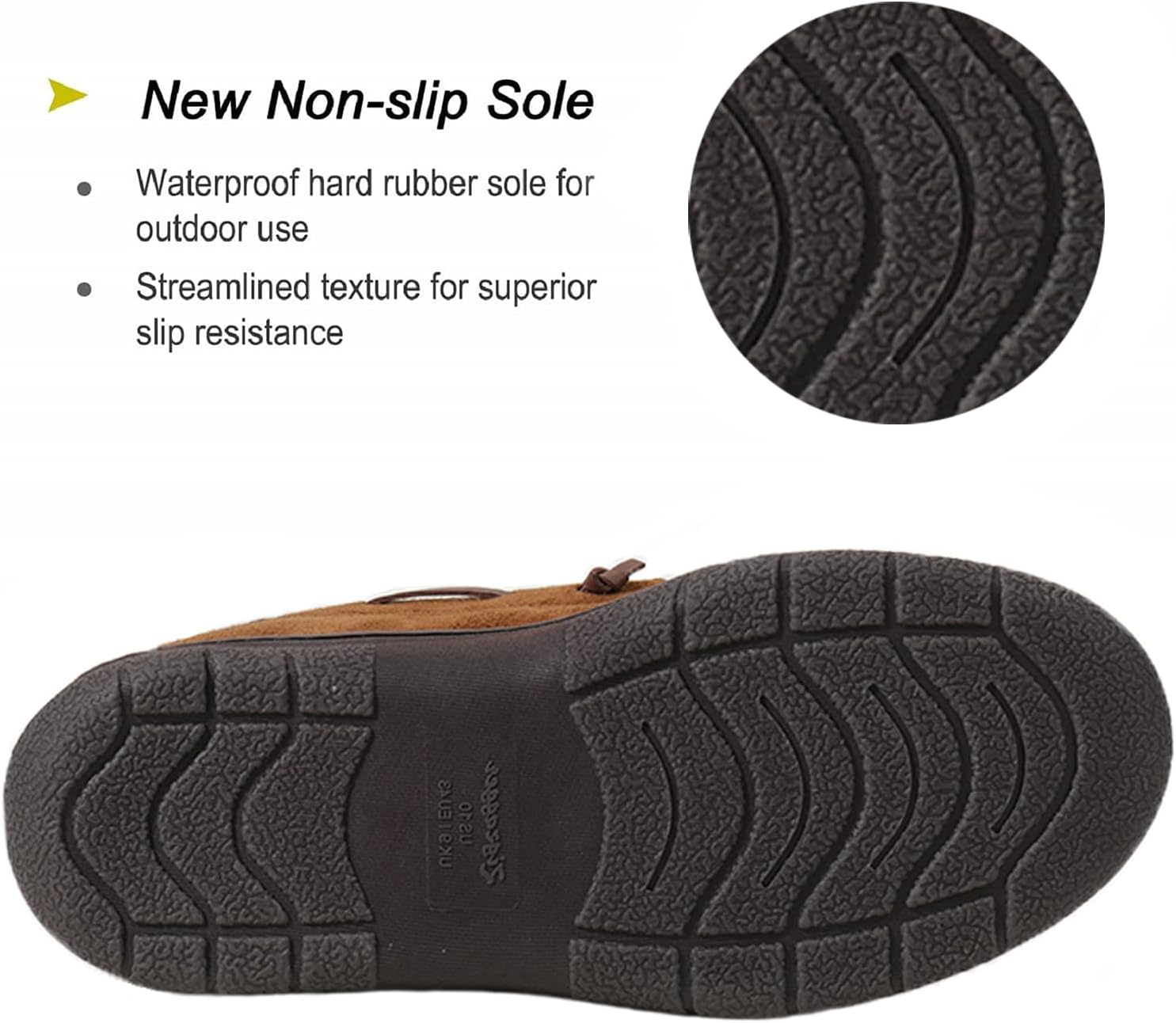 Zigzagger Men's Moccasin Slippers Memory Foam House Shoes, Indoor and Outdoor Warm Loafer Slippers - Image 6