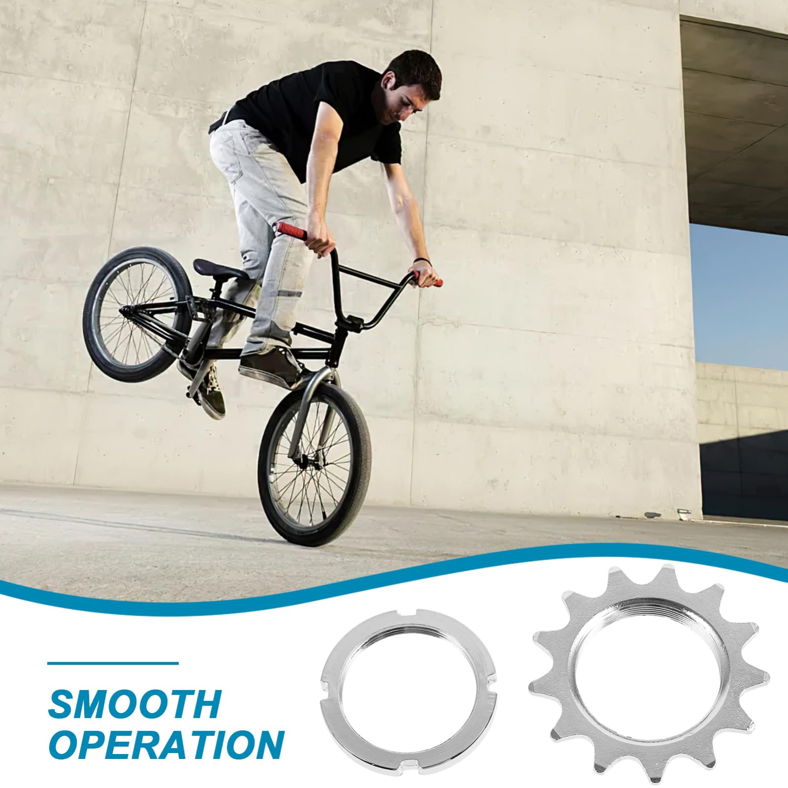 BESTonZON de Bicicleta con Fijación Eje de Alta Resistencia para Bicicletas de el Rendimiento Eficiencia el Ciclismo