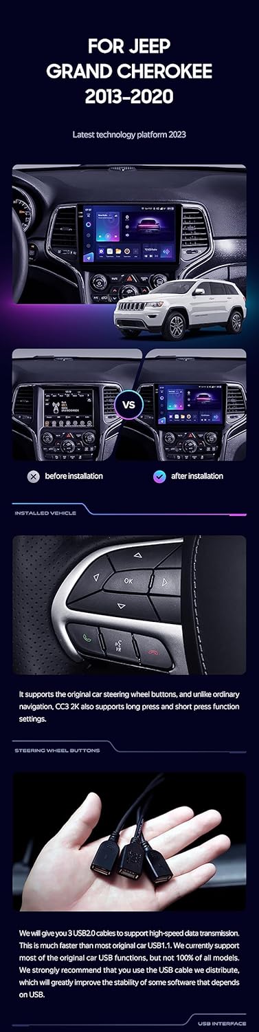 TEYES CC3 2K Before and After Installation