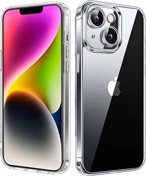 for iPhone 14 Case - Crystal Clear & Anti-Yellowing - Mil-Grade Shockproof Protection soft TPU Protective Phone Case - Slim Thin Fit Cover 6.1