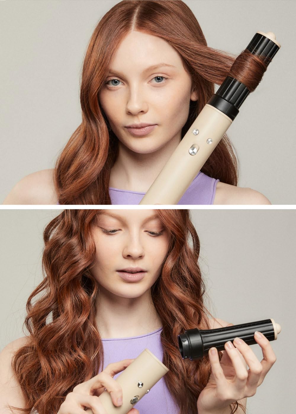 CREATE/ION STYLER PRO/Sèche-cheveux ionique 5 en 1 Sable/Moteur DC Brushless, 3 vitesses, fonction air froid, 3 niveaux de température, étui de rangement, 1300W