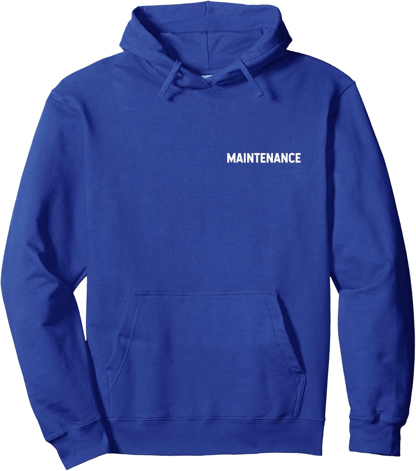 Maintenance Staff front and back print Pullover Hoodie