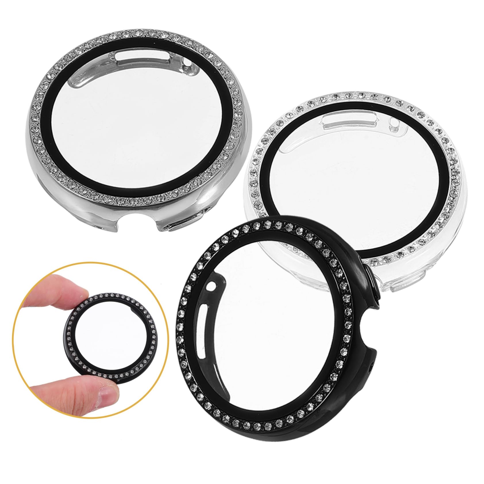 DOITOOL 15stücke Teiliges Rhinestone Uhrenhülle Für Watch Schutzhülle Mit Kristallen Kratzfest Und Leicht Für Optimalen Schutz Und Einfache Installation