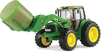 TOMY John Deere Big Farm 7330 Vehicle with Front Bale Mover and Bale