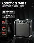 Donner Guitare électrique acoustique pour débutant intermédiaire avec amplificateur Capo Strap Pick Tuner, 41 Kit Acustica Electro Guitarra de pouce