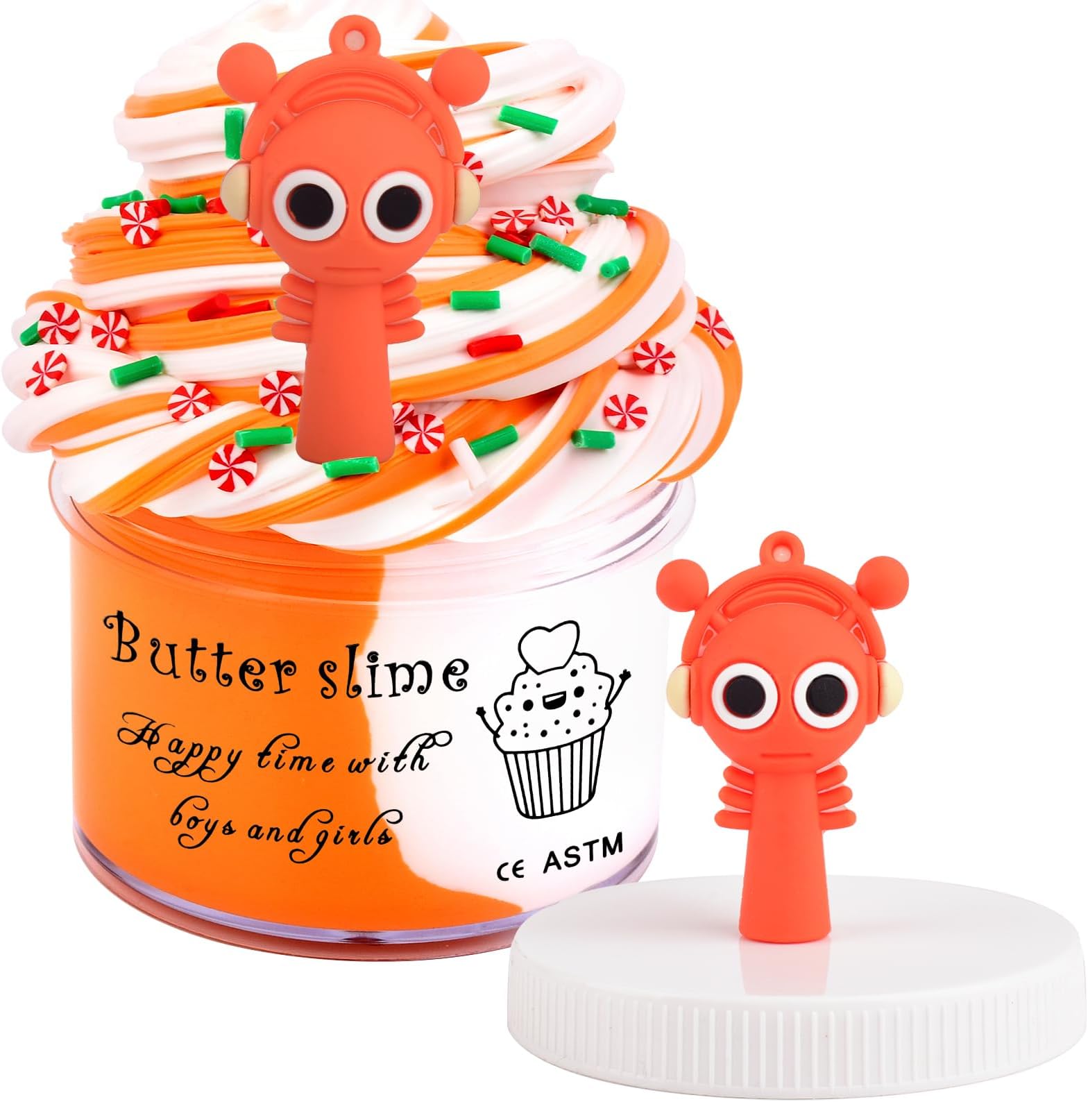 Sprunki Butter Slime - Large Sprunki Add Ins Charms,Premium DIY Scented Peach...