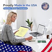 Vista 3 de Legal Pads 8.5 x 11.75 Inch Wide Ruled Writing Pads, 12 Pack Note Pads - Yellow Perforated Paper with Hard Back, 50 Sheets Per Pad, No Bleed Notepad