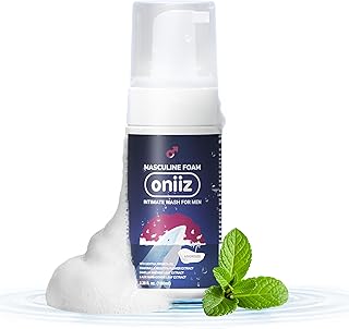 Masculine Foam Amorous Intimate Wash for Men, Triple-Barrier Intimate Defense - pH Balanced, Natural Ingredients, Removes Sweat, Bad Odor - Warm & Attractive Fragrance 3.38 fl. oz