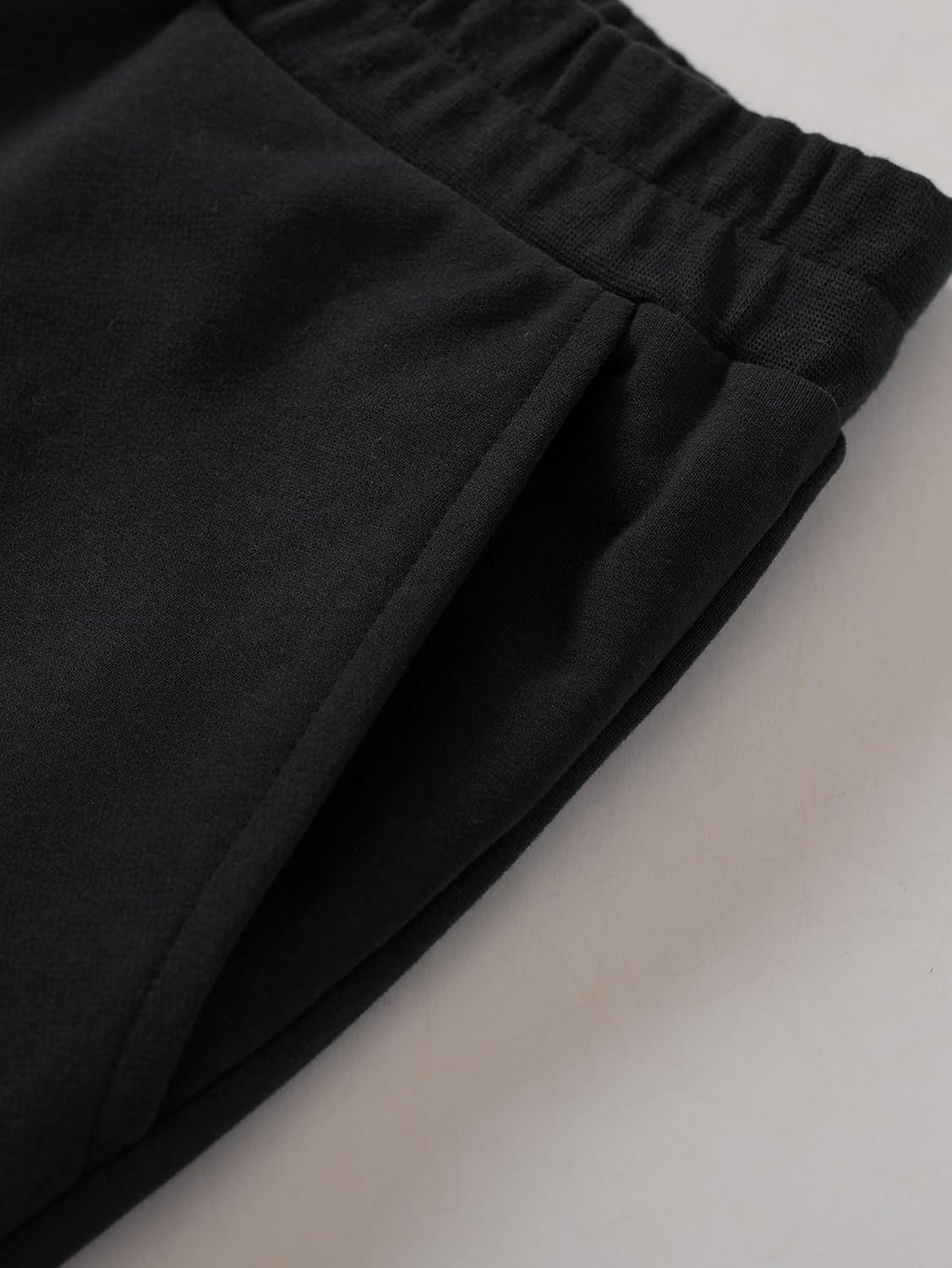 Weintee Women's Petite Cotton Sweatpants No Drawstring