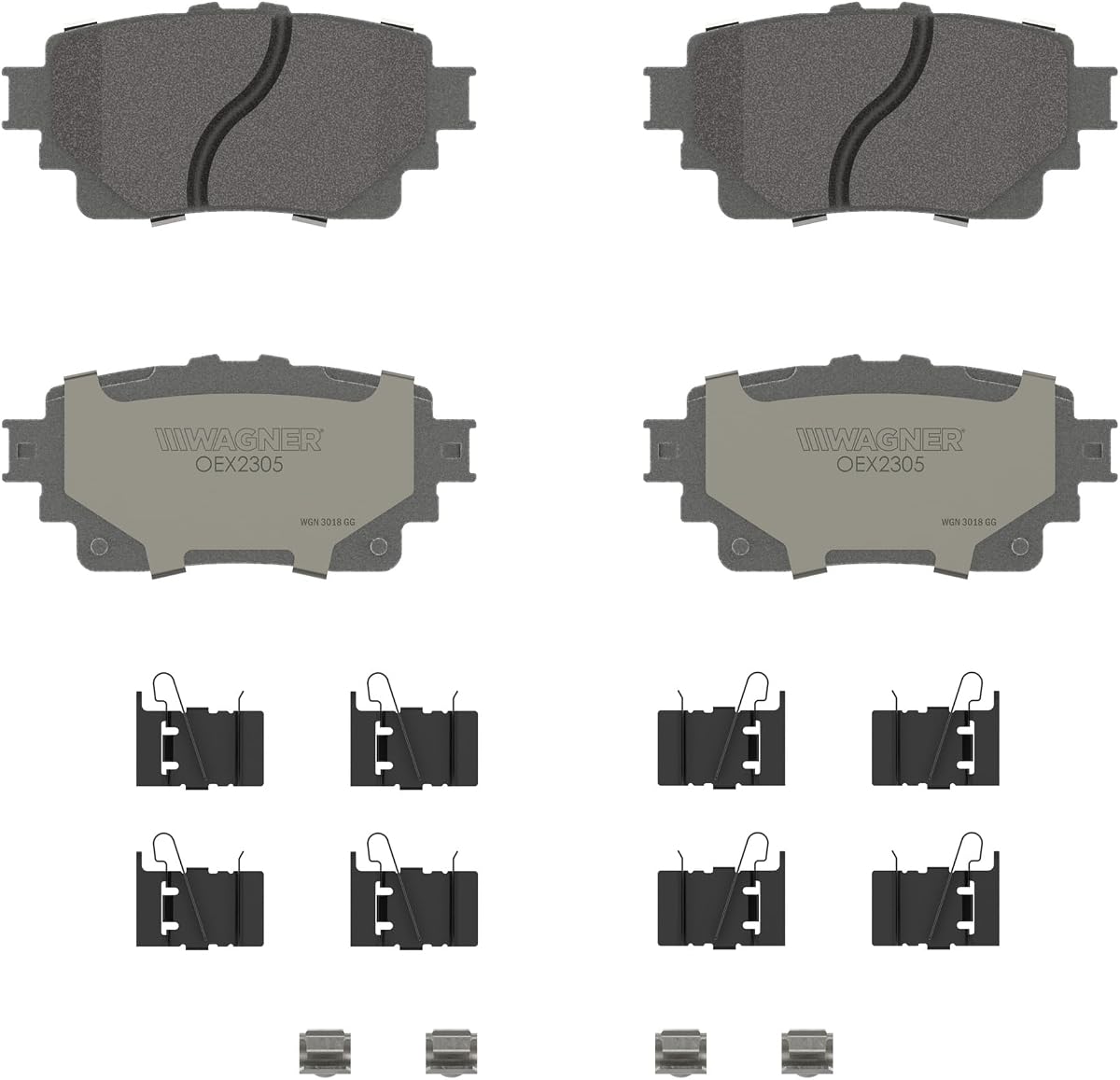 Wagner OEX OEX2305 Disc Brake Pad Set Premium Ceramic
