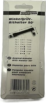 Mannesmann Angle Bit Holder Handle 90 Degrees with 7 M 287, Bits