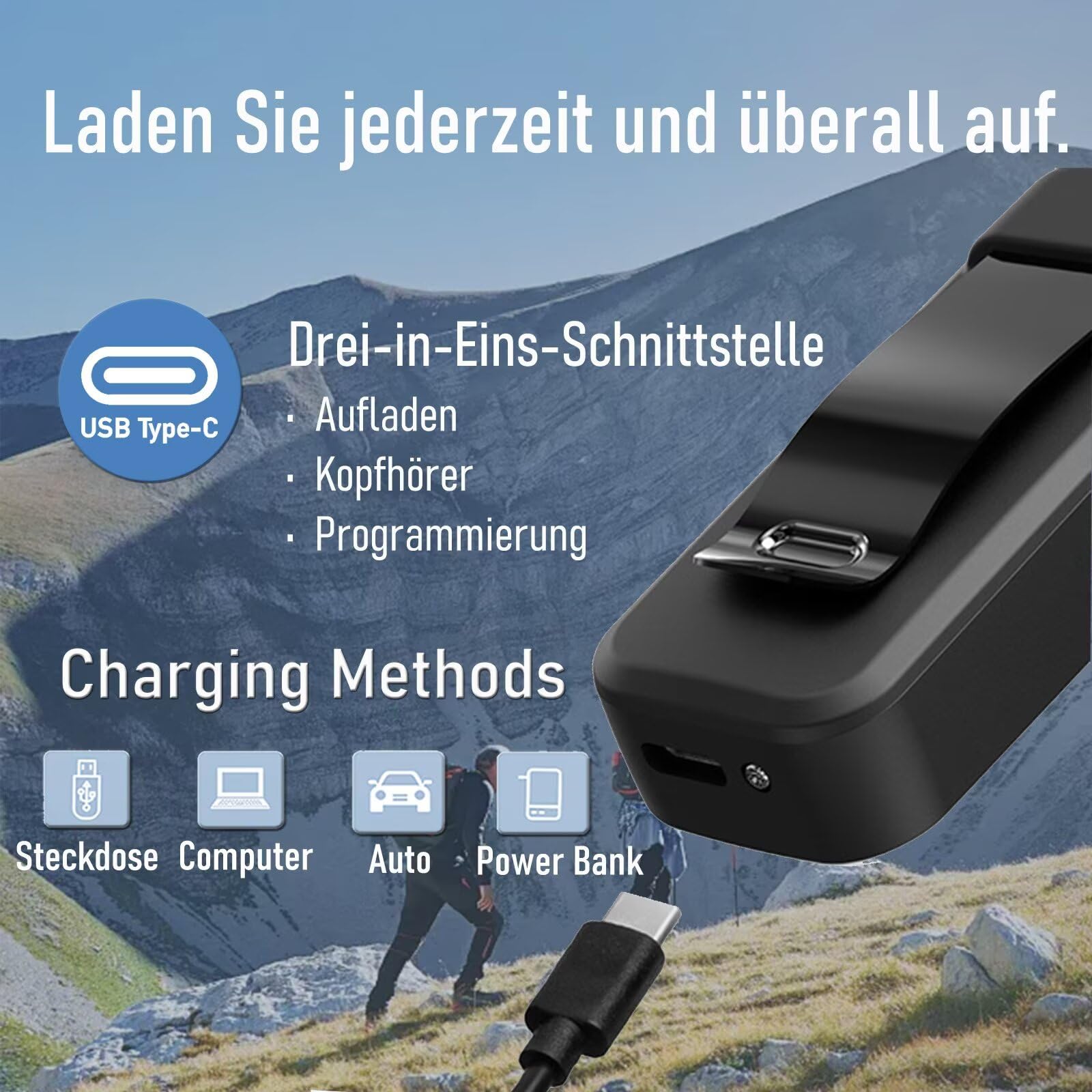 F-710 Funkgerät DMR Digital/Analog Dual-Mode Mini Walkie Talkie | mit LCD, PC-programmierbar,1450mAh USB-C,61g Leicht Tragbar Funkgeräte für Restaurant Sicherheit Reisen Outdoor, 1 Stück