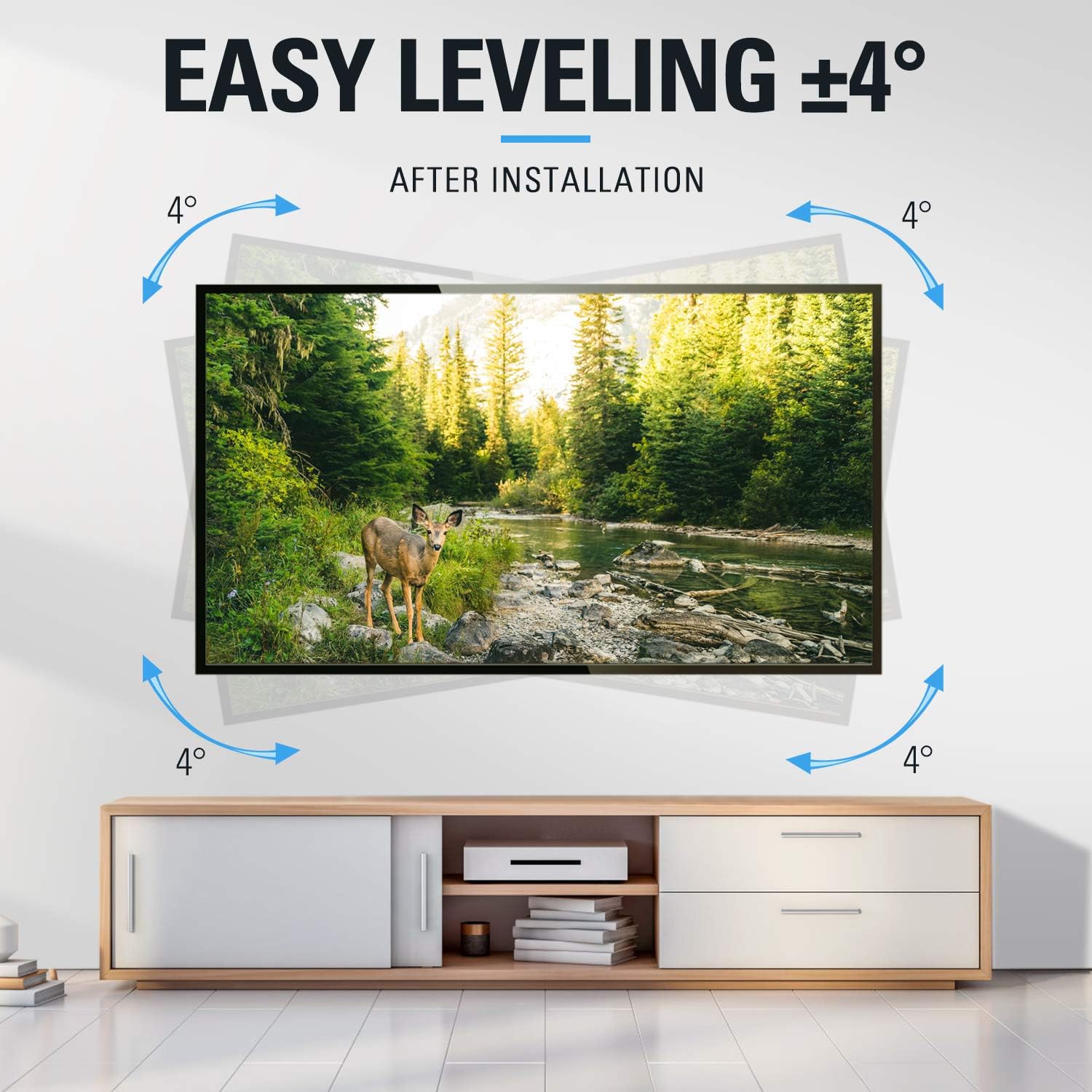 Exclusive Discount 80% Offer Mounting Dream TV Mount TV Wall Mount with Sliding Design for 42-70 Inch TVs, Easy for TV Centering on Wall, Full Motion TV Mount Bracket with Articulating Arm up to VESA 600x400mm, 100 lbs, MD2618