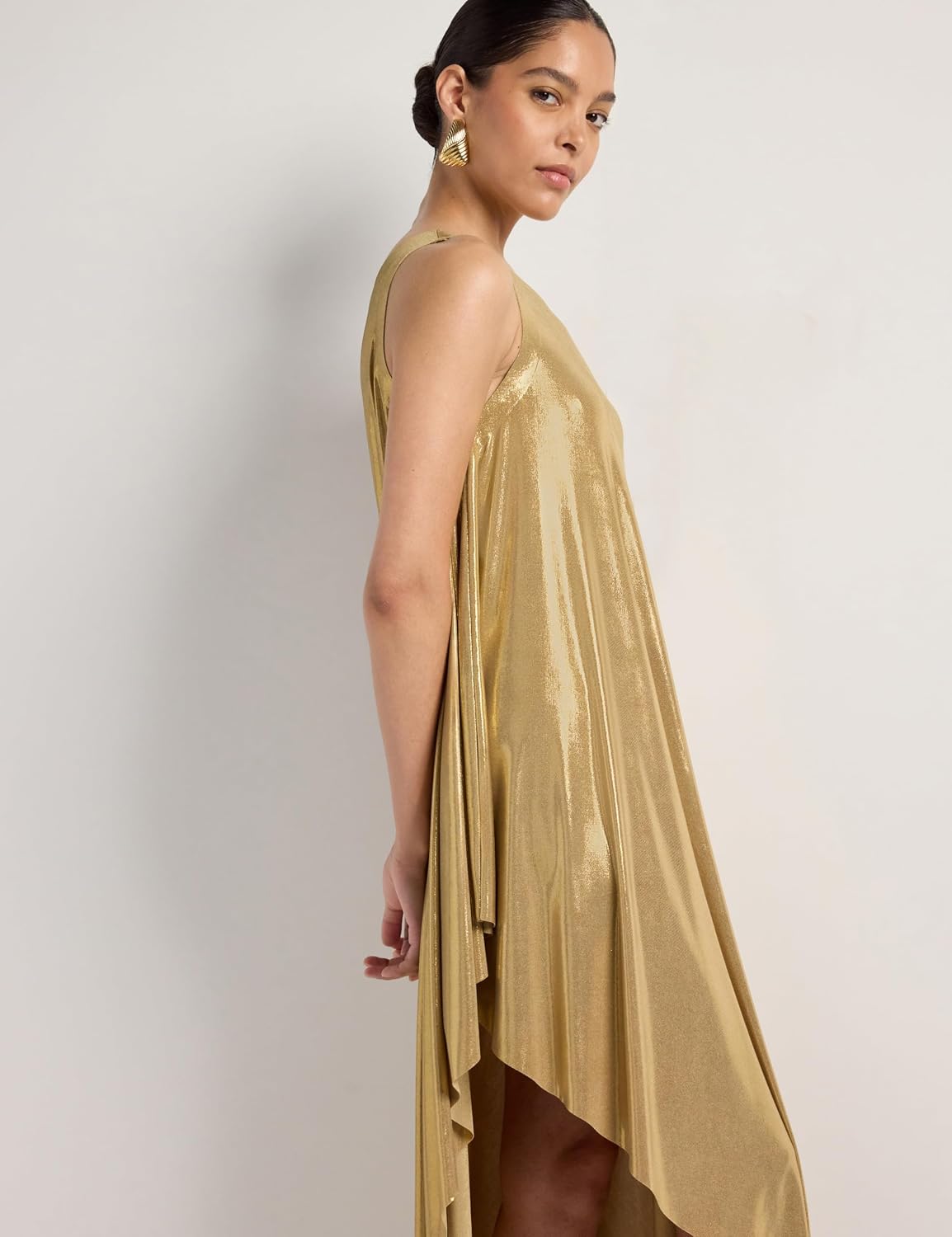 Norma Kamali Women's One Shoulder Diagonal Tunic