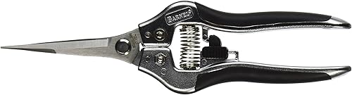 Barnel USA A3001SL - Tijeras de podar ergonómicas largas con aguja, 8-12 pulgadas