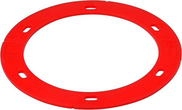 Oatey 43413 Set-Rite Red Toilet Flange Spacer, 1/8 in.