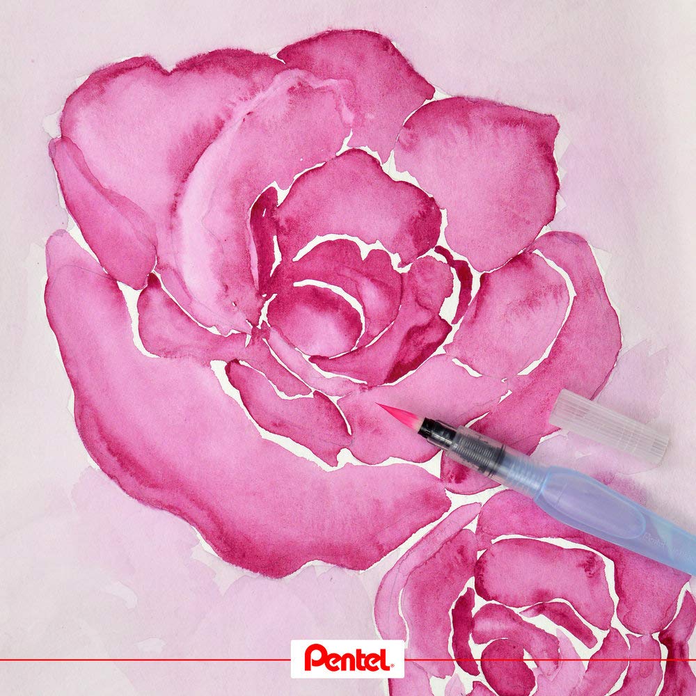 Pentel Arts XFRH-3FMB Blister Szczotki do Wody, Niebieski, 1 Sztuka