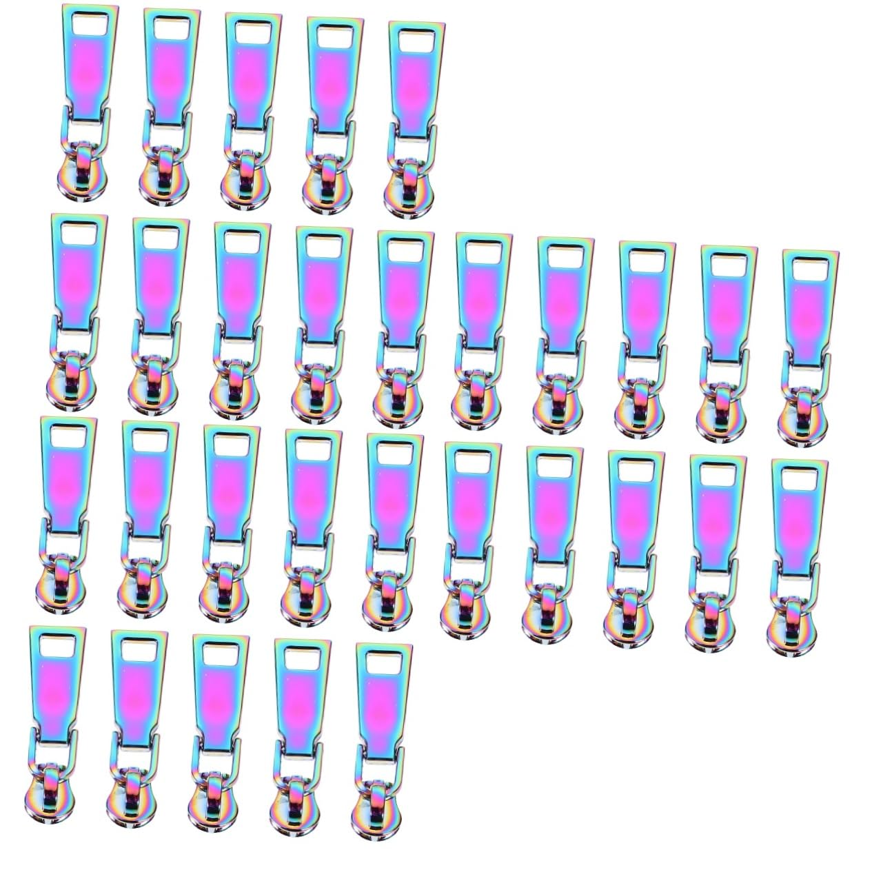 Tofficu 30piezas Zipper Pull Tabs Para Ropa y Mochilas Accesorios Prácticos De Repuesto Para Cremalleras Para Manualidades y