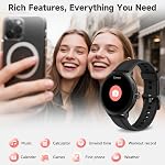 Smart Watch for Men Women, Bluetooth Call/AI Voice, 1.27" DIY Dial Smartwatch with 100+ Sport Modes, IP68 Waterproof Watch with Heart Rate Sleep SpO4 Step Monitor, Fitness Watch for Android iOS Phone