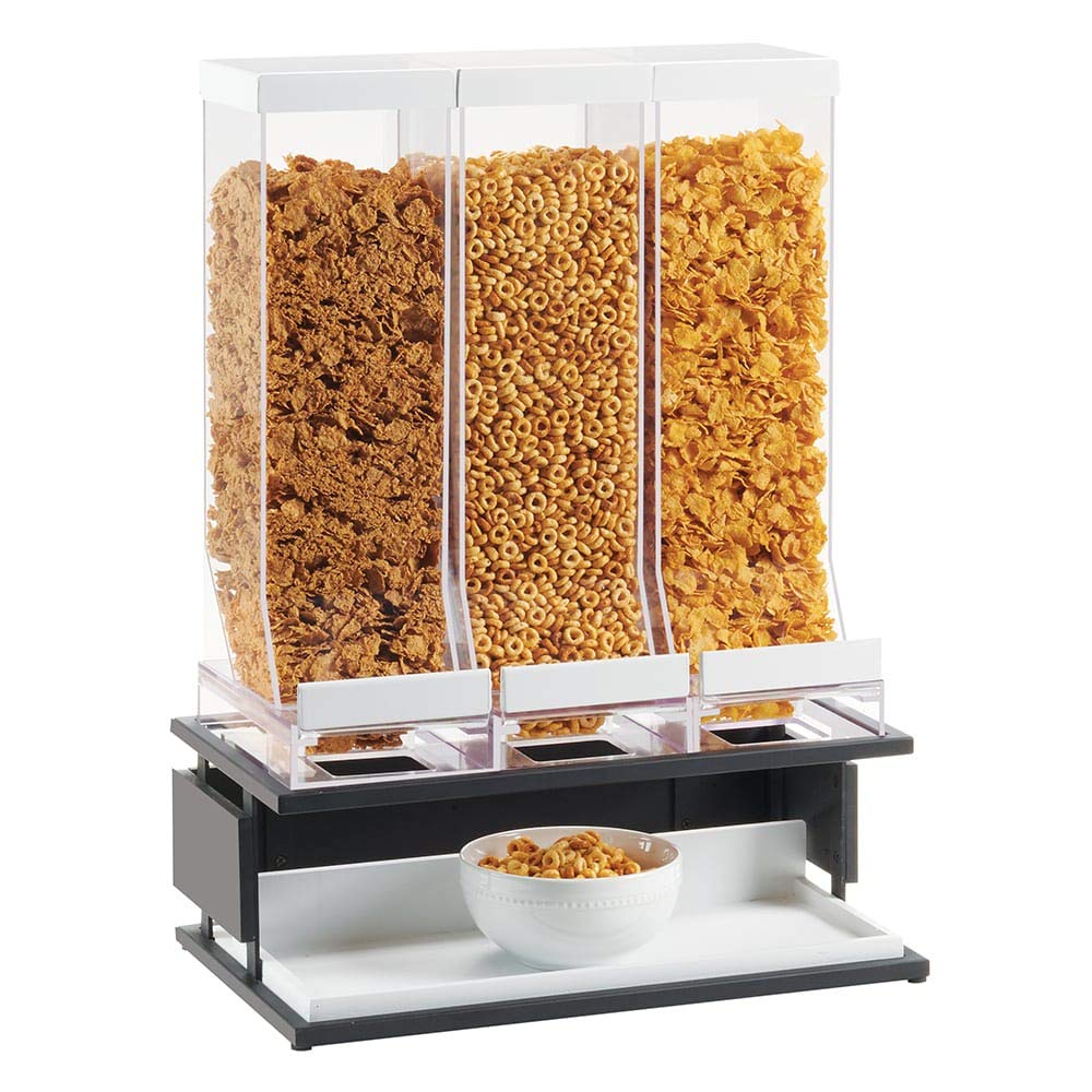 22046-13 Monterey Cereal Dispenser by CAL-MIL – 23.5 inches, 9.8 liters, Alloy Steel, Black and Yellow, Pack of 3