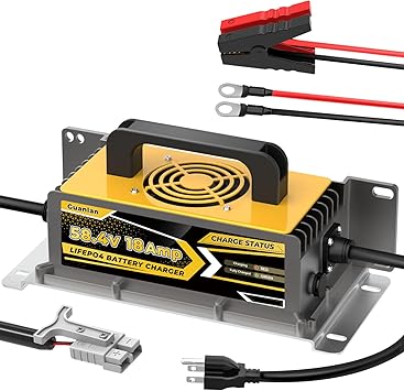 58.4V 18AMP Lithium Battery Charger for 48V51.2V LiFePO4 Battery, IP67 Waterproof, Ideal for Golf Cart, Electric Outboard, Boat and Home
