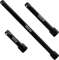 Vista 8 de NEIKO 00237A Juego de barras de extensión de impacto de 1/2 pulgada, fabricadas con acero CrV, tamaños de 3 pulgadas, 6 pulgadas y 8 pulgadas, juego