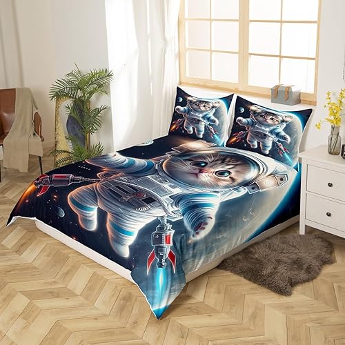 Vista 64 de Erosebridal Funda de edredón de zorro kawaii, juego de ropa de cama de zorro de dibujos animados, funda de edredón con 2 fundas de almohada para Fox