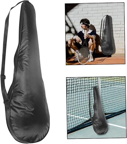 Miniatura 5 de Sosoport Funda para raqueta de tenis, bolsa de bádminton, bolsa de transporte acolchada para raqueta de bádminton, bolsa para la cabeza de
