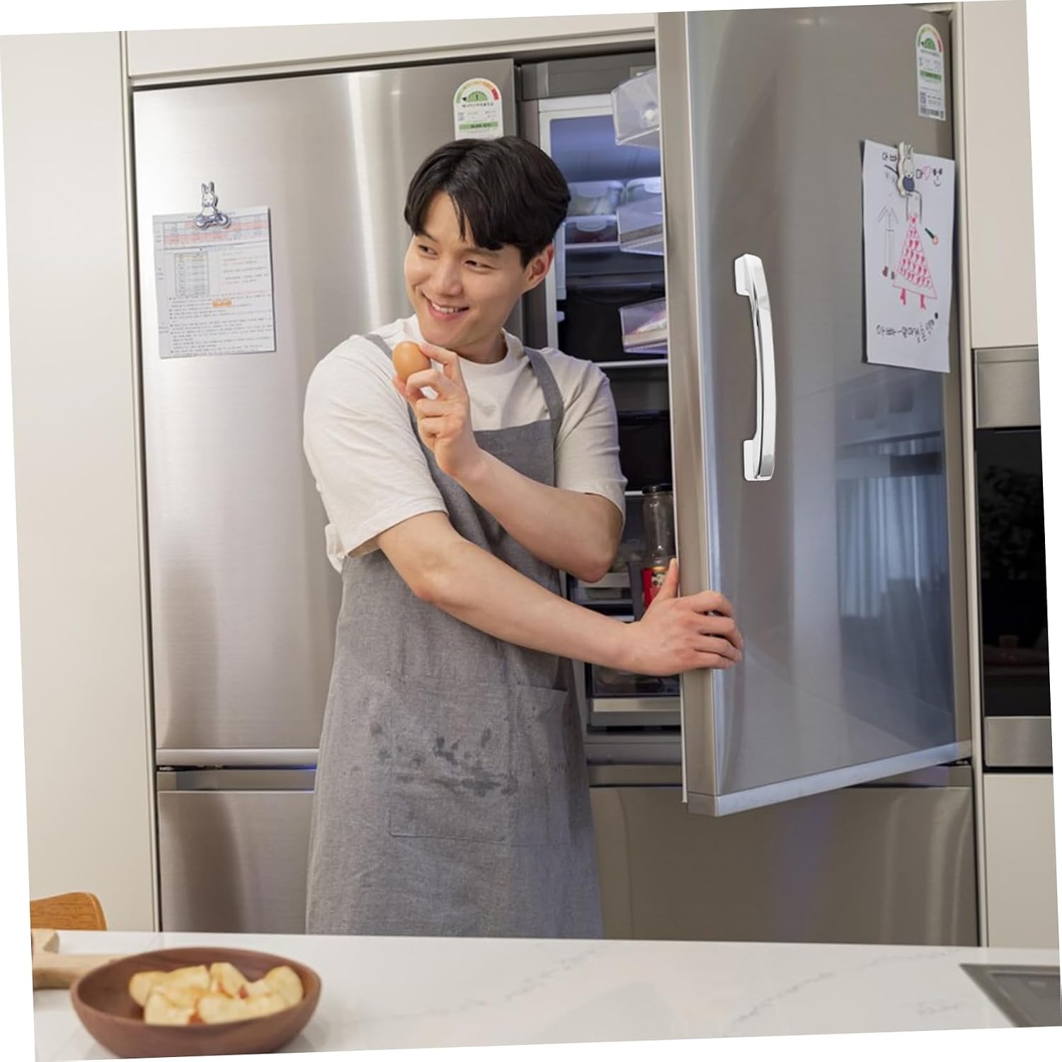 Alipis Magnetic Refrigerator Handle Repair Part Replacement Freezer Door Handle Plastic Fridge for Easy Maintenance