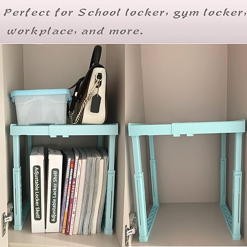 Miniatura 5 de Estante de casillero ajustable de altura y ancho organizador de casilleros para el trabajo estantes de casillero para la escuela herramientas de