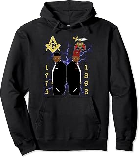Masonic PHA Unisex-Adults Black Small Classic Fit Long Sleeve Hooded Neck Pullover Hoodie