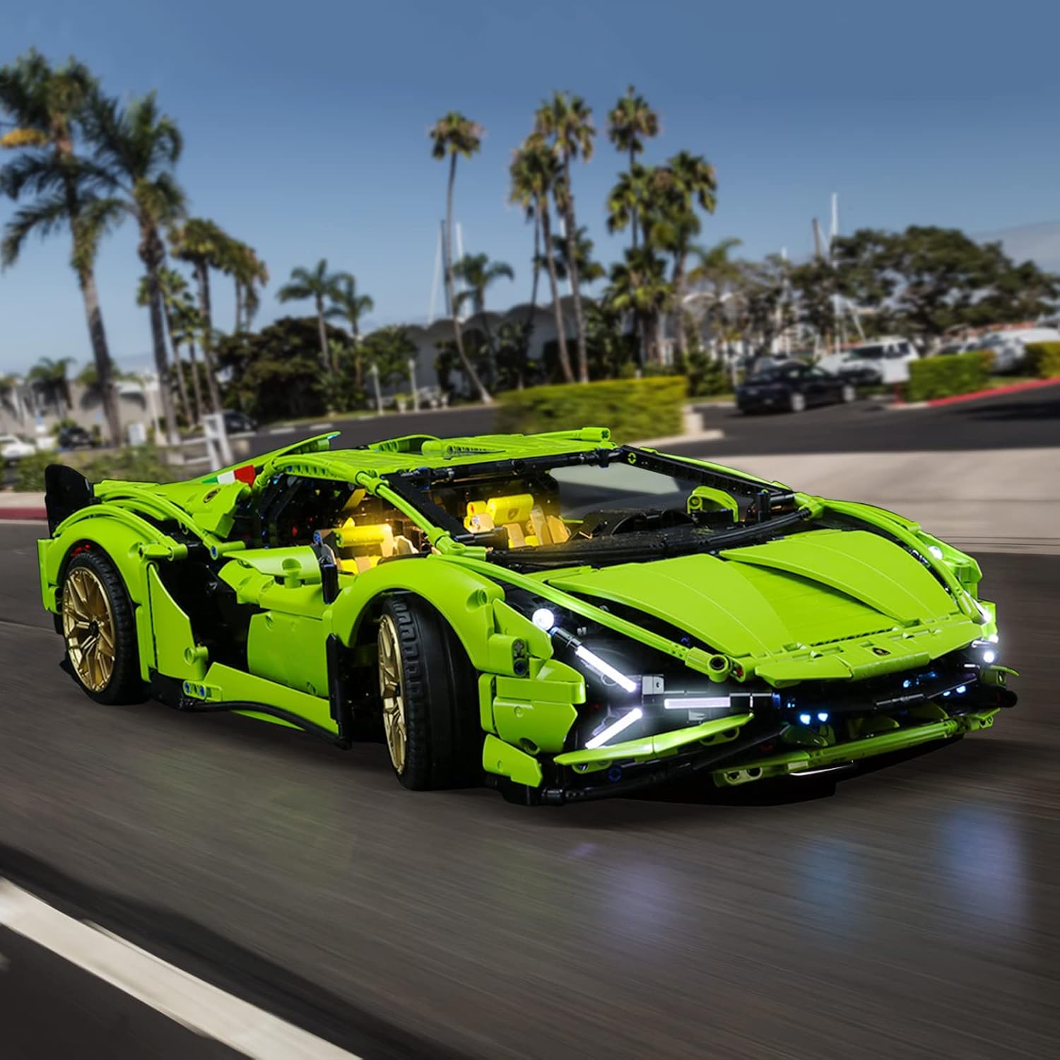 Lightailing Light Set for (technic Lamborghini sian FKP 37) Building Blocks Model - Led Light kit Compatible with Lego 42115(NOT Included The Model)