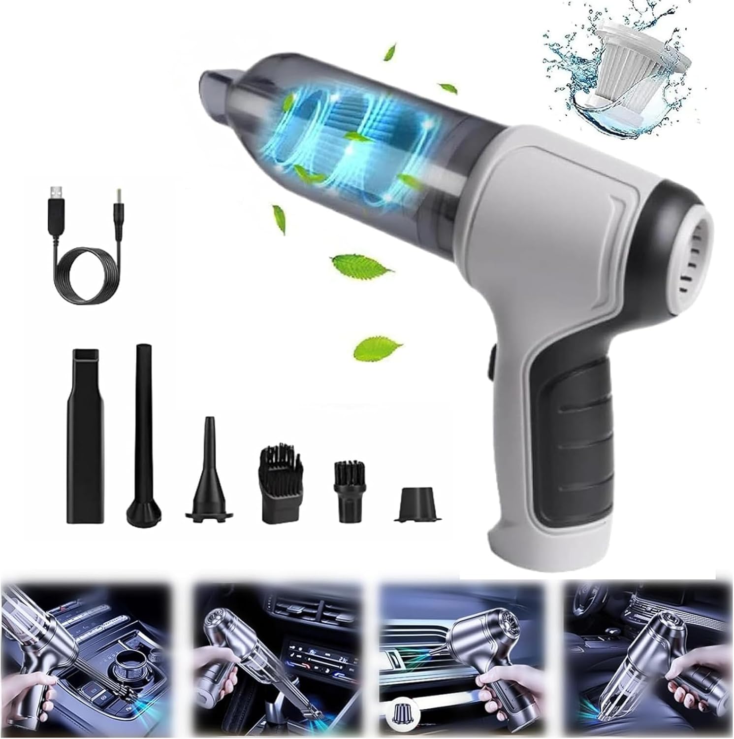 LJXWRF Ezvac Pro Handheld Vacuum, Ezvacpro Portable Car