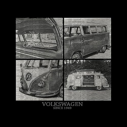 Miniatura 2 de Volkswagen Campervan 1949 Various Sketches - Sudadera con capucha para hombre