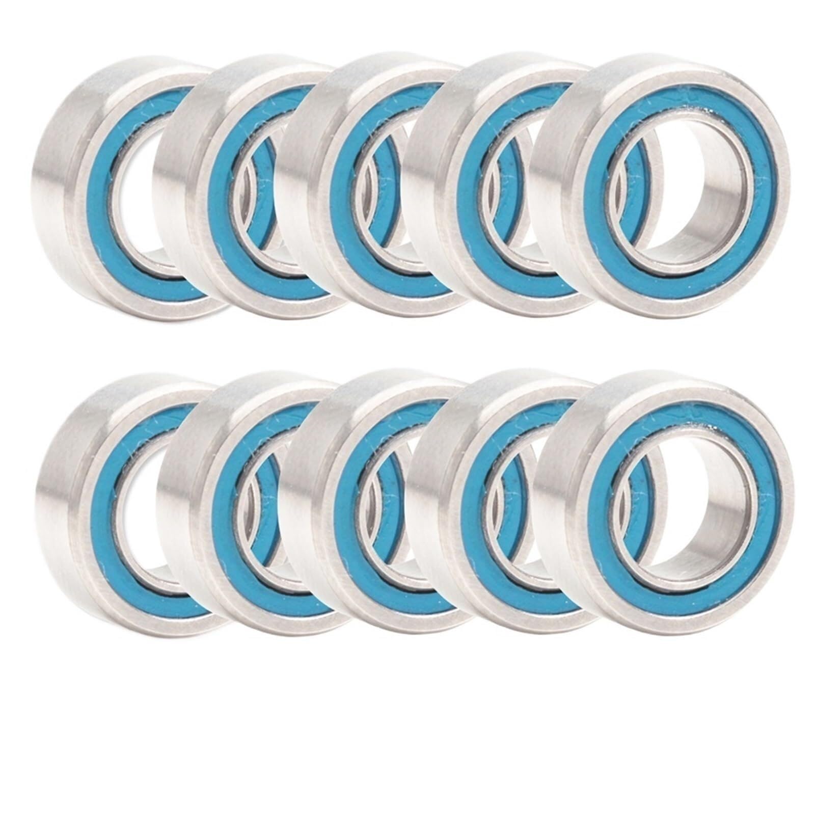 Aspectos, Rodamientos MR116RS Azul Sellado 6x11x4Mm, ABEC-3 MR116 2RS Piezas de rodamiento bolas eje for Hobby RC Car Truck 6 piezas