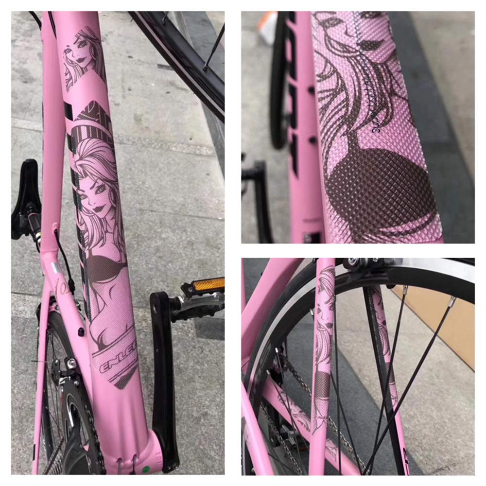 HXBER Bike Frame Sticker Mountain Bike Scratch Resistant Frame or Removable Sticker Road Bike Frame Adhesive Guard Cover