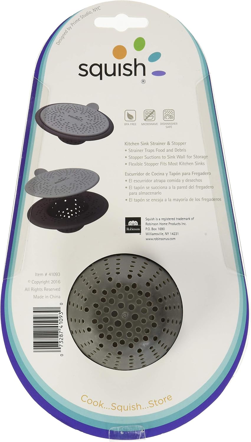 Squish 41093 Sink Stopper/Strainer Stopper/Strainer
