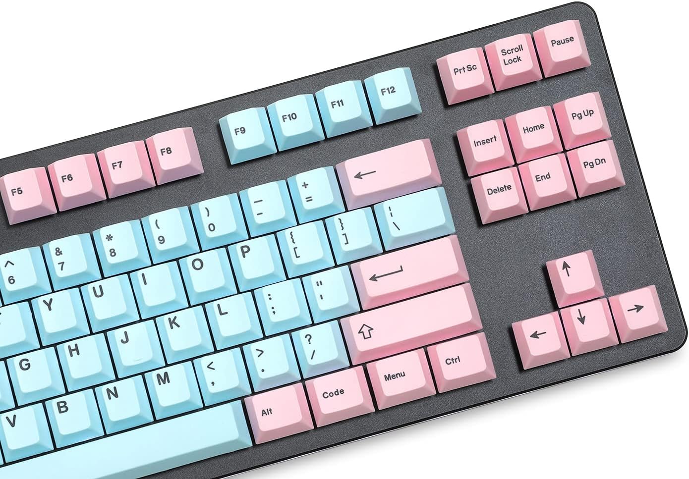 DROP Artifact Bloom Series Keycap Set - Compatible with Full-Size, Tenkeyless, Compact 1800, HHKB, 75%, 67%, and 60% Mechanical Keyboard Layouts, 129 PBT Keycaps, dye-sub, Cherry Profile (Carnival)