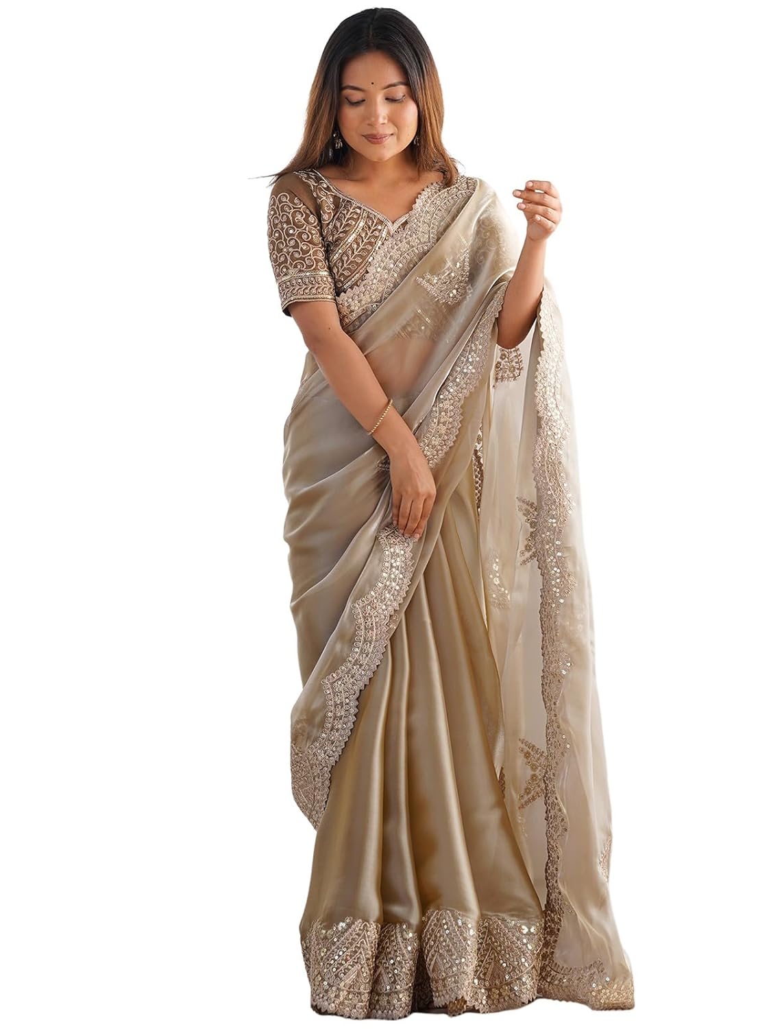 Satrani Women’s Tissue Silk...