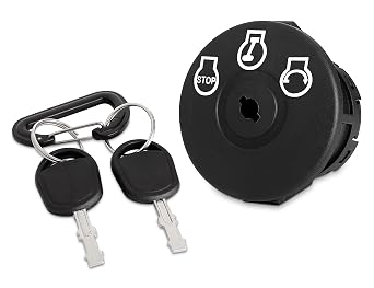 Ignition Switch 925-04228 Fit for Cub Cad et Mower - 3 Position Key Switch Compatible with Cad RZT-42 RZT-50 RZT-54 Riding Mower, Troy-Bilt Mustang XP 42 50 54 Zero Turn Mower, Replace 725-04228