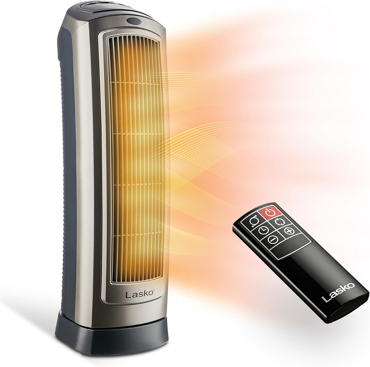 Lasko Oscillating Digital Ceramic Tower Heater for Home with Adjustable Thermostat