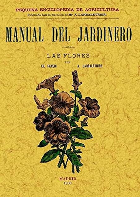 Portada de Manual del Jardinero. Las Flores